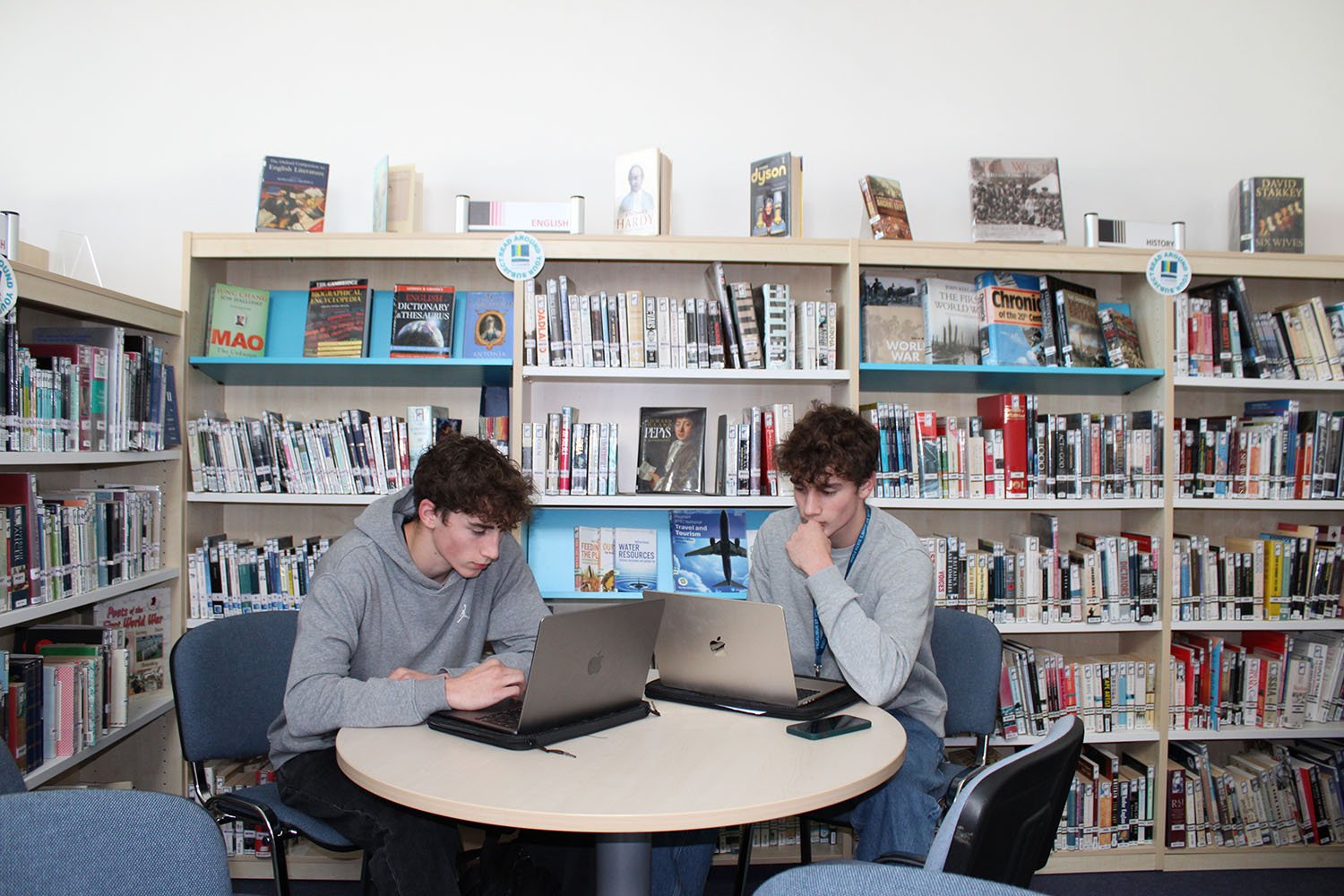 Sixth Formers in the Library